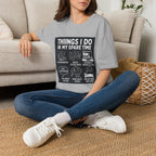 Things I Do In My Spare Time SKATEBOARD Graphic Tee