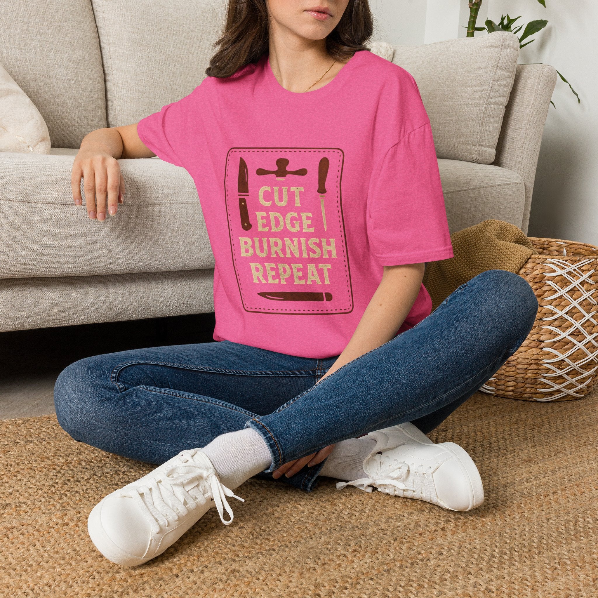 Cut Edge Burnish Repeat T-Shirt
