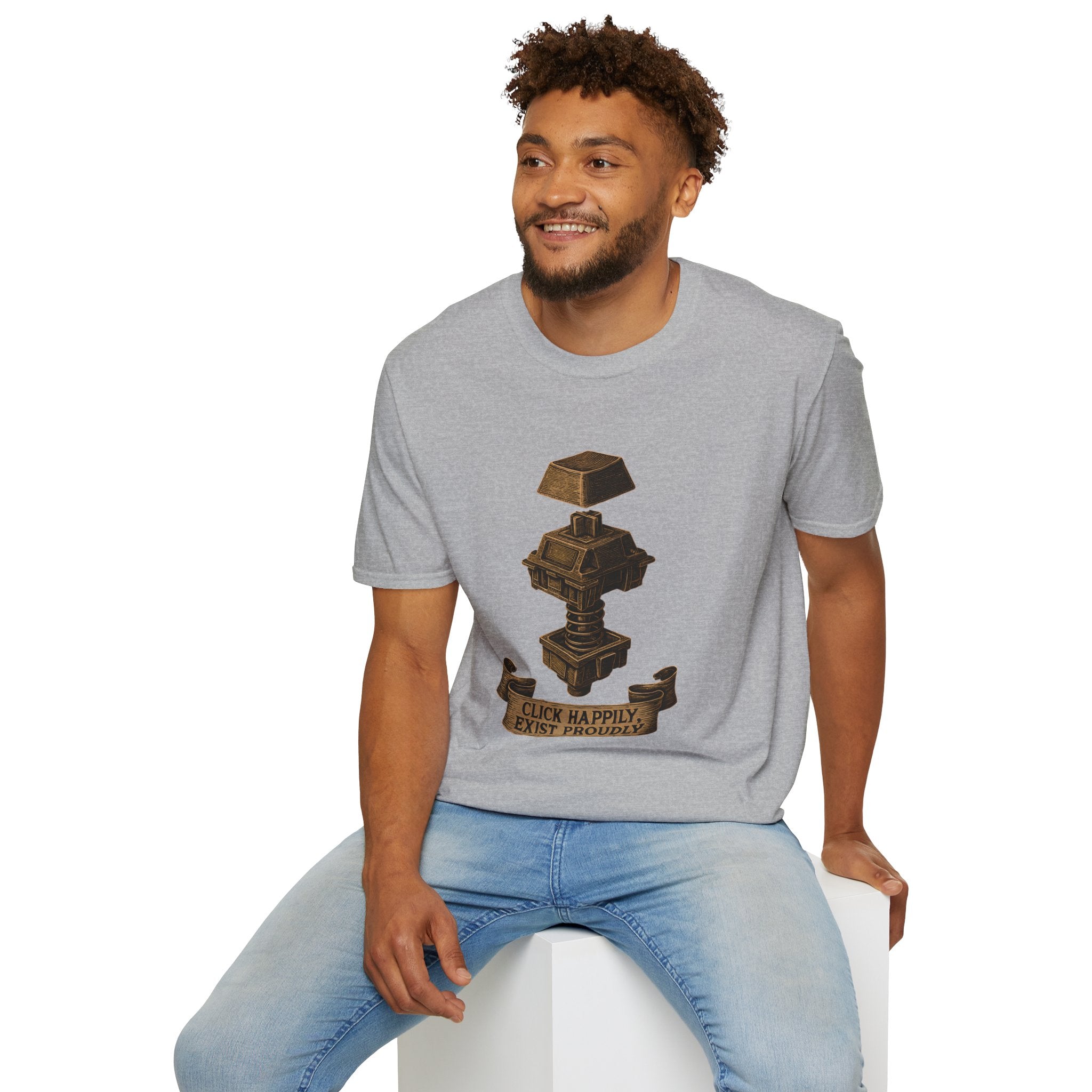 Spring-loaded mechanical sculpture T-Shirt