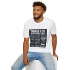 Things I Do In My Spare Time Graphic Tee for Racing, Cars & Tech Fans