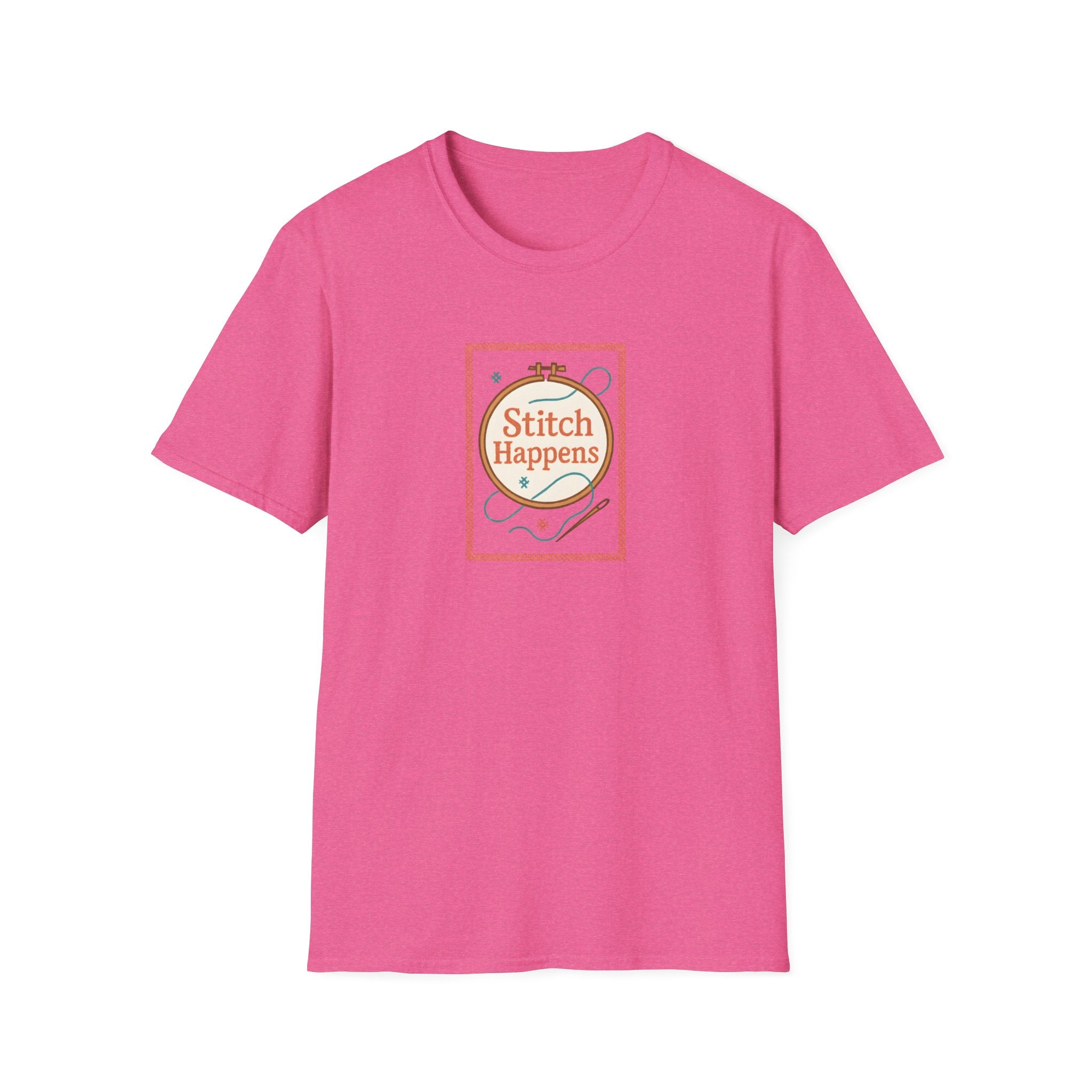 Stitch Happens Embroidery T-Shirt