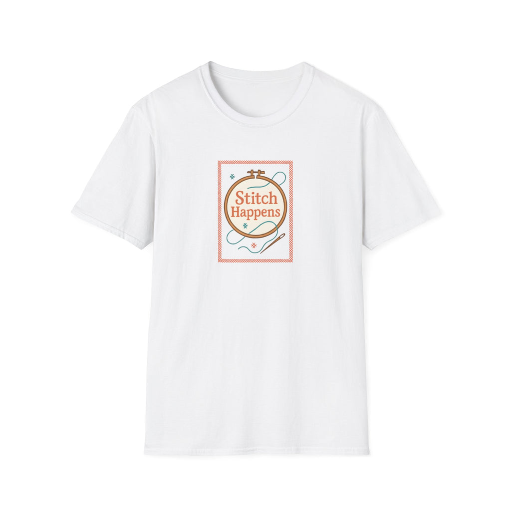 Stitch Happens Embroidery T-Shirt