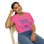 Busy Hands Neon Sign T-Shirt