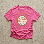 Stitch Happens Embroidery T-Shirt