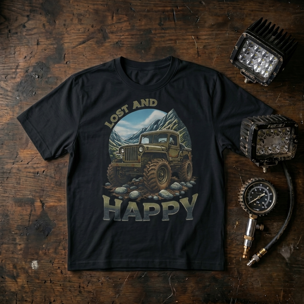 Jeep 'Lost and Happy' Adventure Tee
