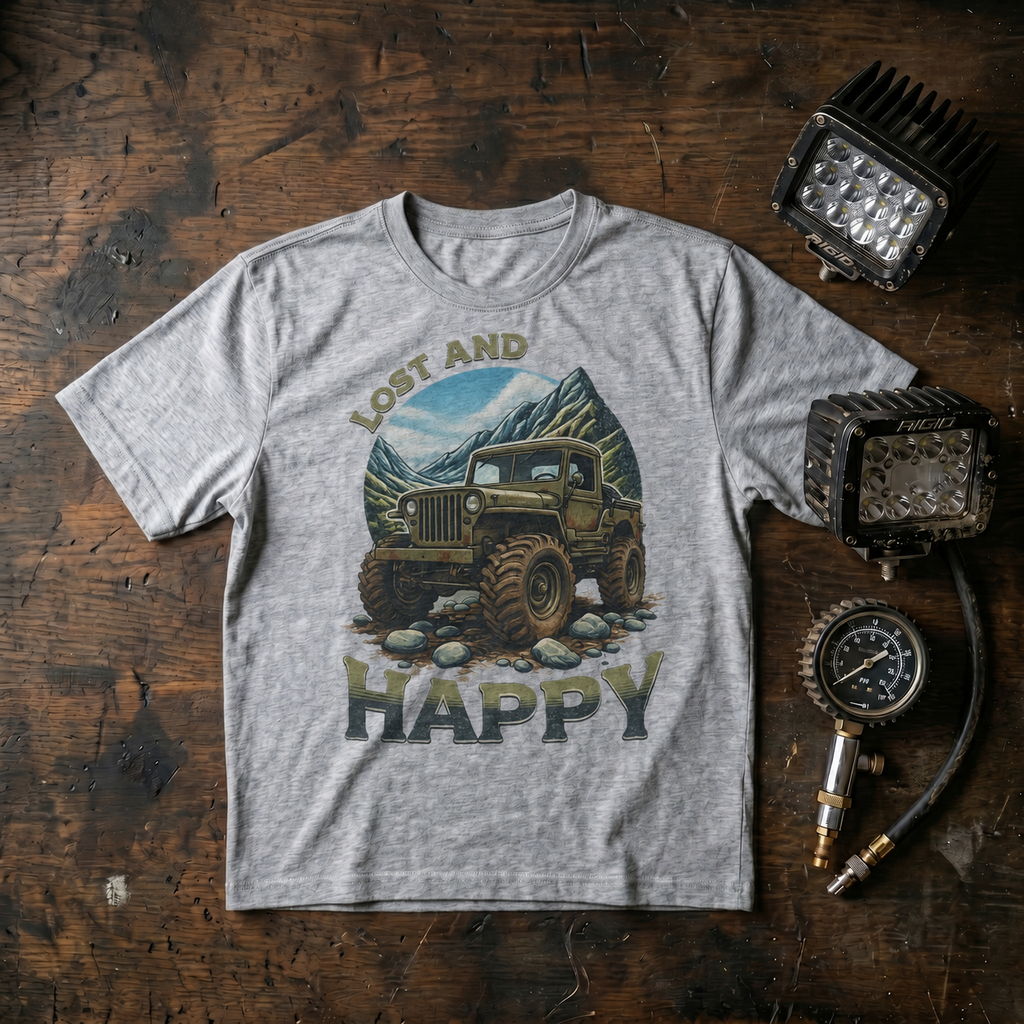 Jeep 'Lost and Happy' Adventure Tee