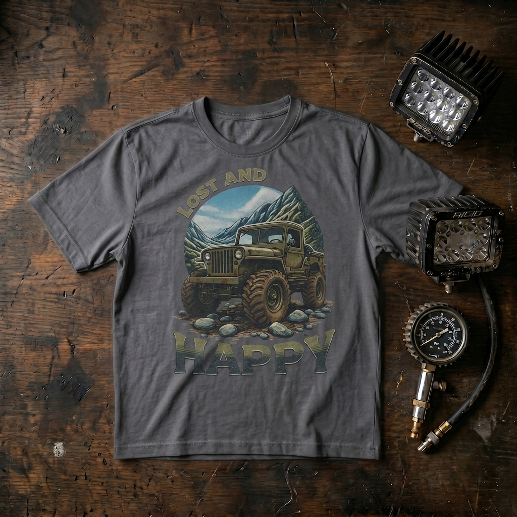 Jeep 'Lost and Happy' Adventure Tee