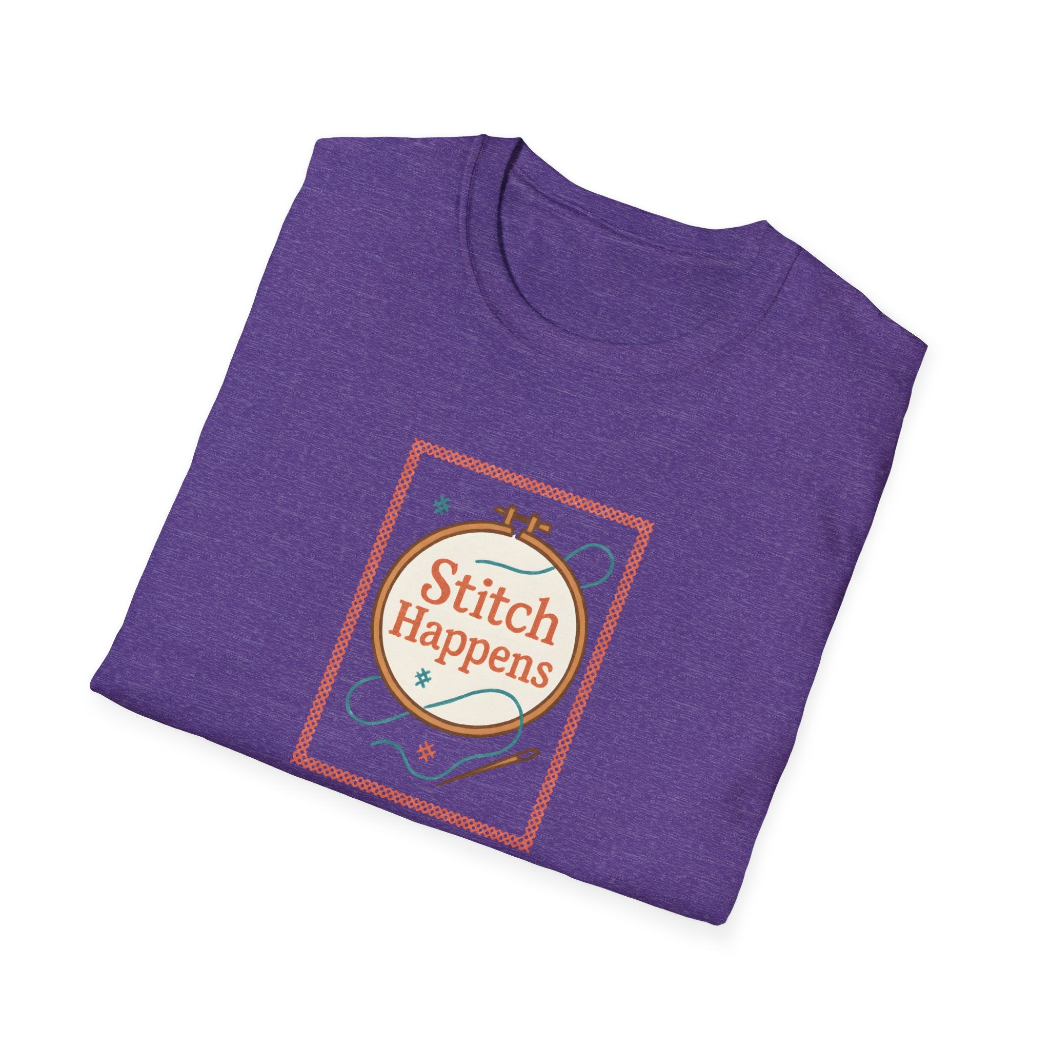 Stitch Happens Embroidery T-Shirt