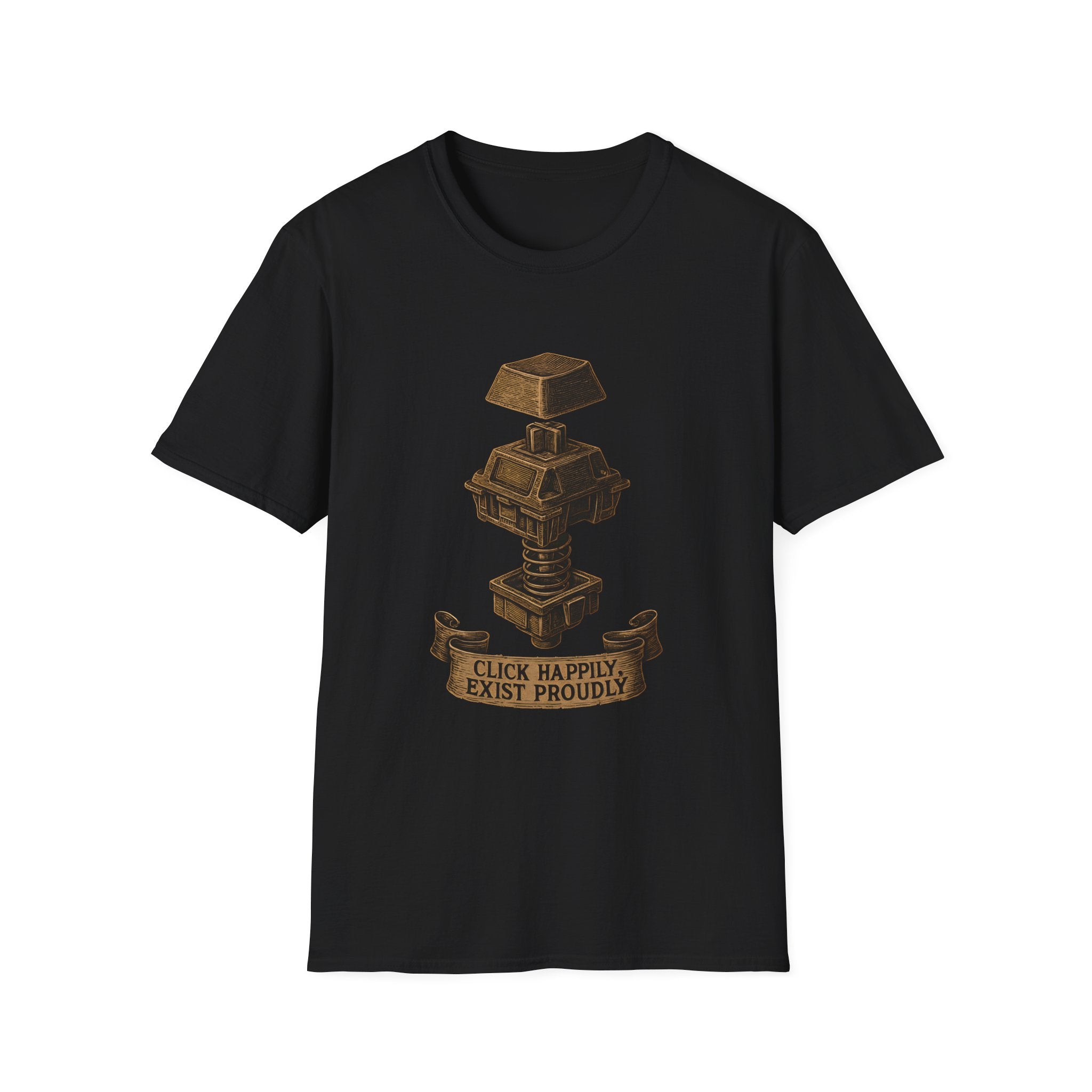 Spring-loaded mechanical sculpture T-Shirt