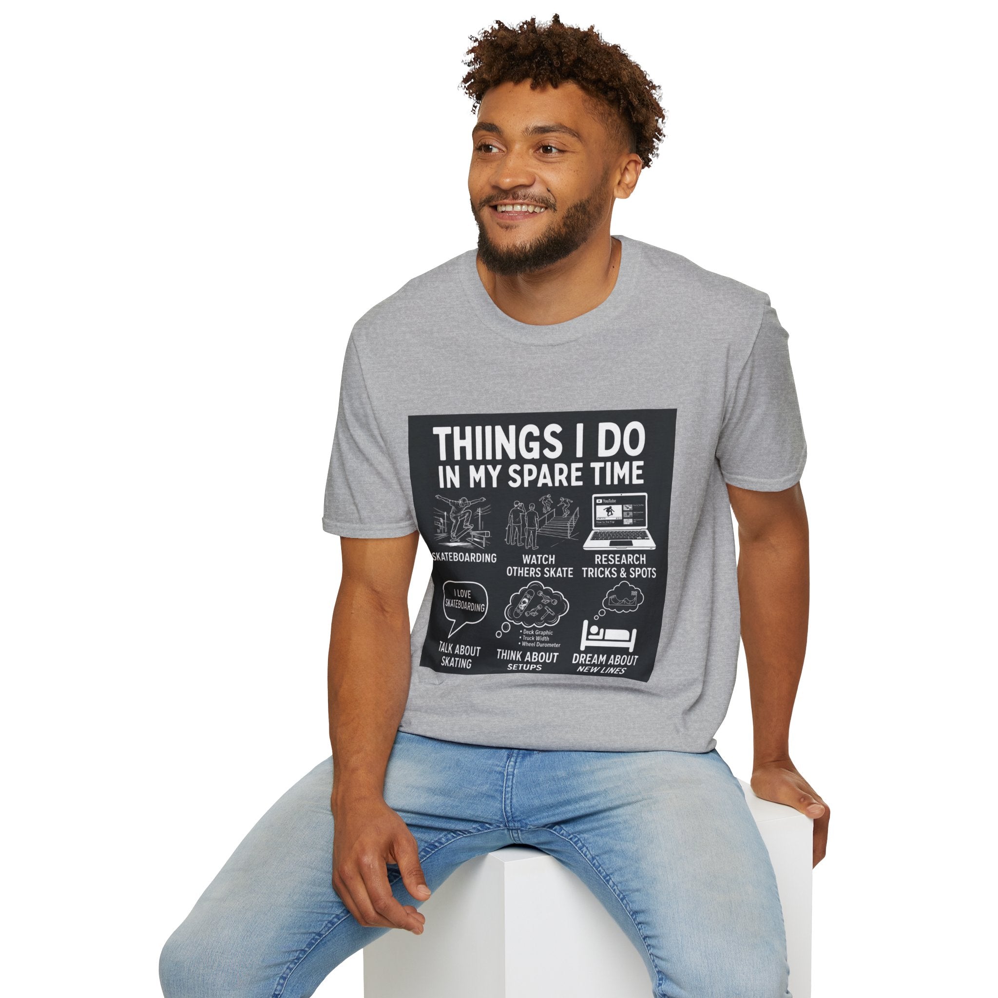 Things I Do In My Spare Time surfing Graphic Tee