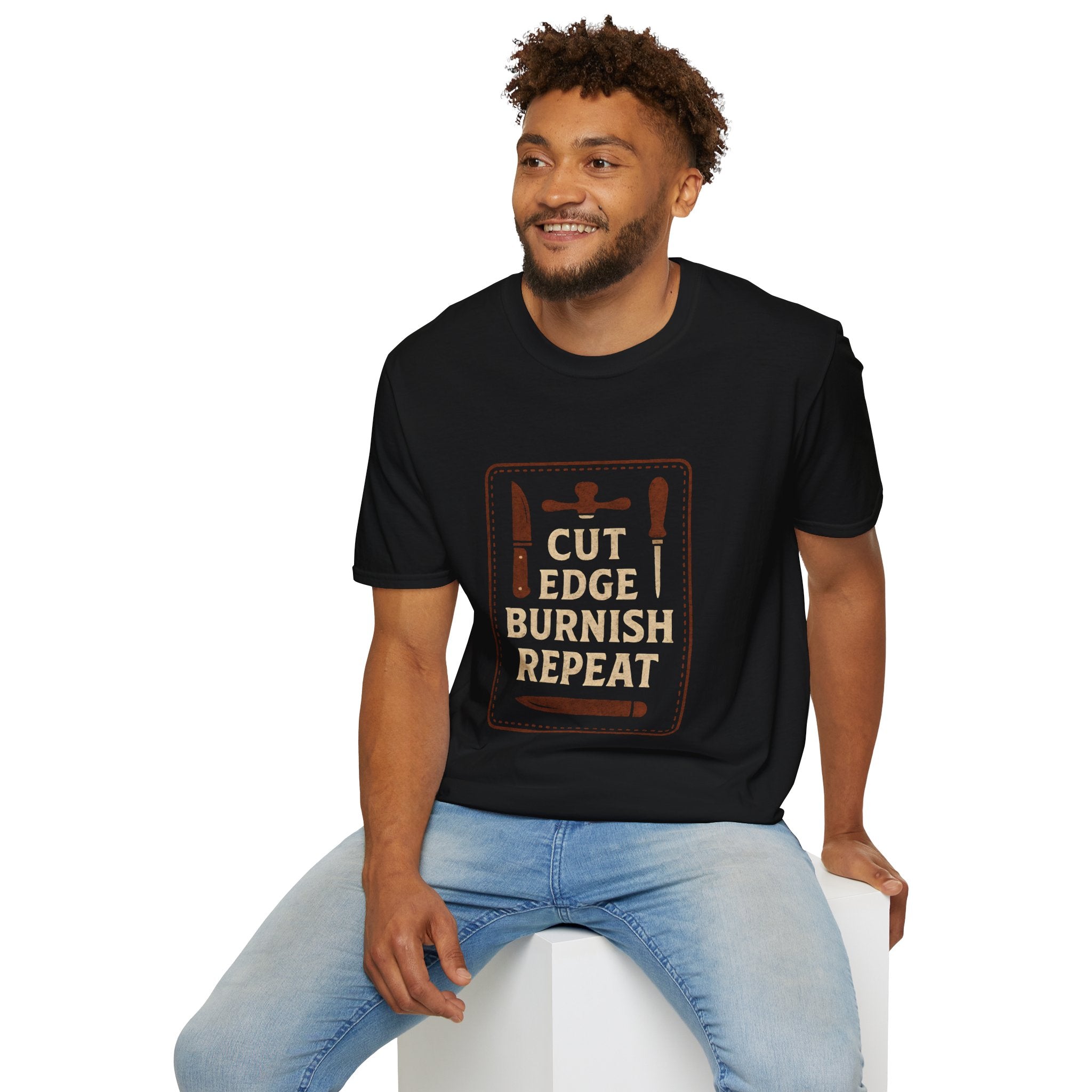 Cut Edge Burnish Repeat T-Shirt