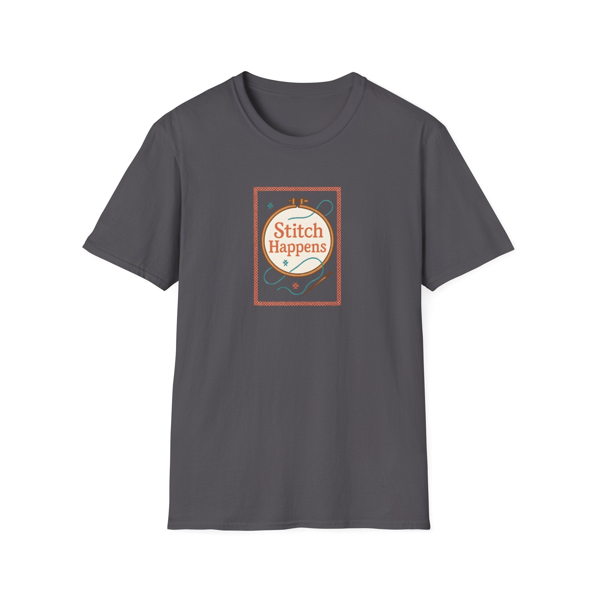 Stitch Happens Embroidery T-Shirt