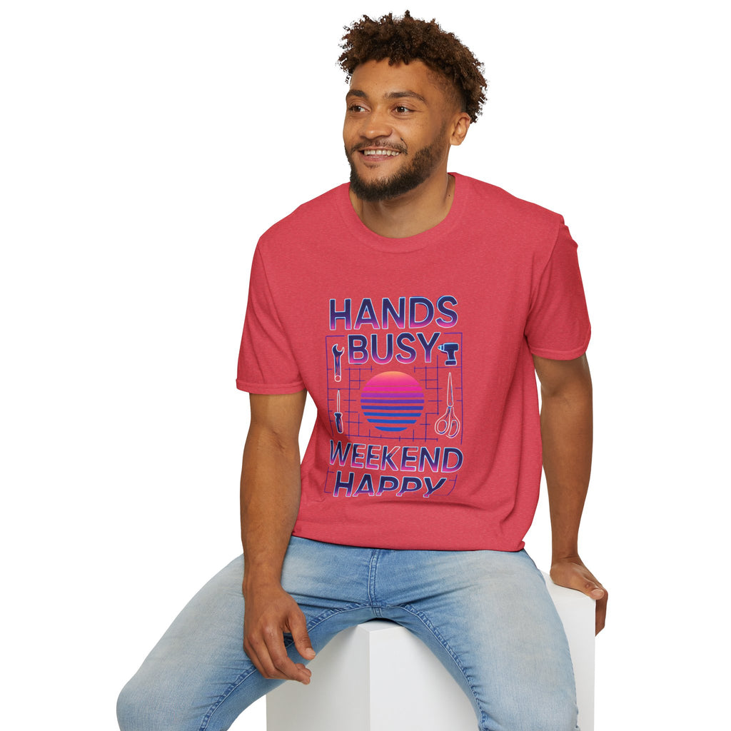 Busy Hands Neon Sign T-Shirt