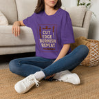 Cut Edge Burnish Repeat T-Shirt