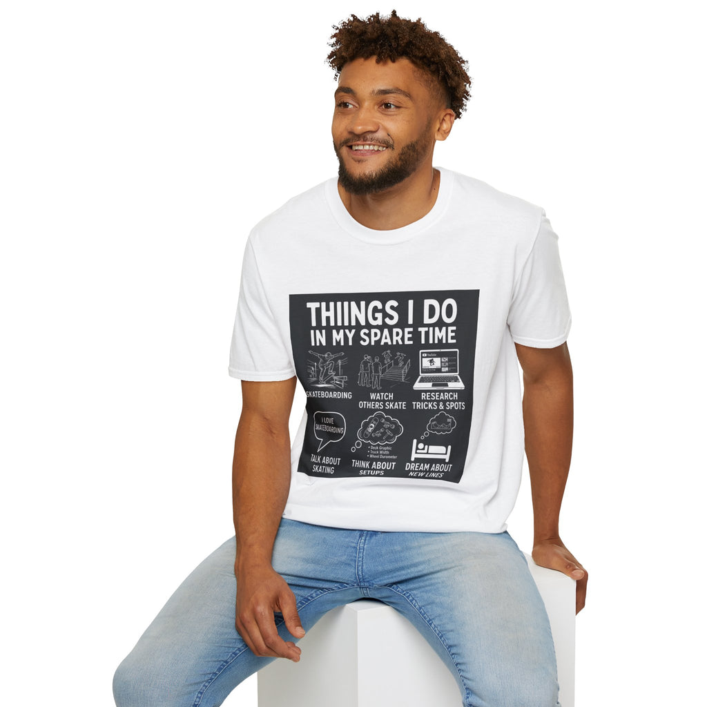 Things I Do In My Spare Time surfing Graphic Tee