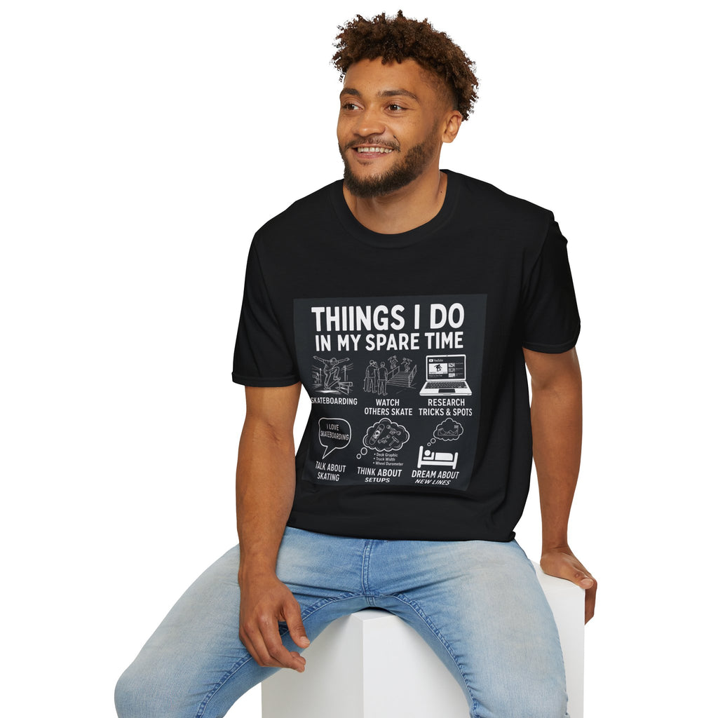 Things I Do In My Spare Time surfing Graphic Tee