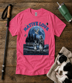 T-Shirt — "Native Love" Moonlight Owl & Family Graphic